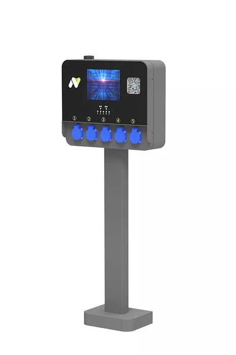 Five-port pillar charging pile (with screen)