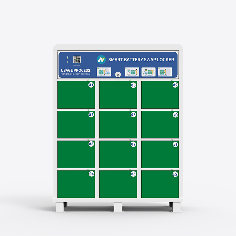 12-bay intelligent battery swapping cabinet (three columns)
