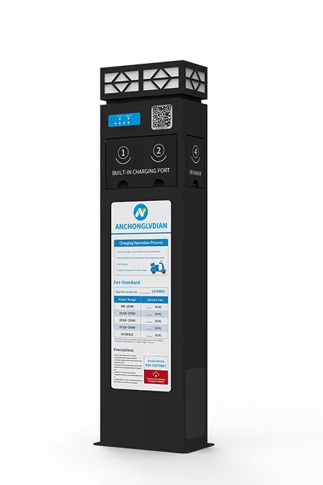 4-channel landscape-style column charging piles