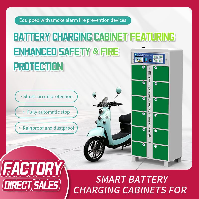 12-compartment charging cabinet (with rain shelter)
