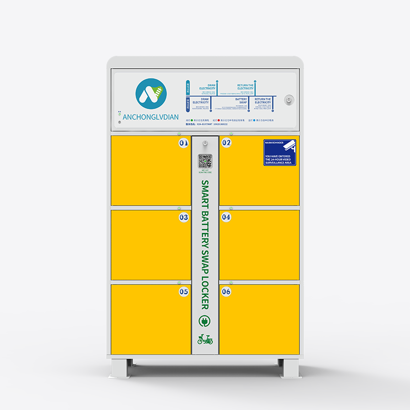 6-slot intelligent battery swapping cabinet