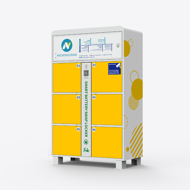 6-slot intelligent battery swapping cabinet
